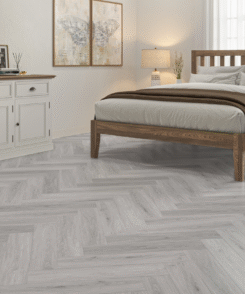 Grey Knight Oak 6.5mm Herringbone LVT SPC Floor | 2.05m² Pack Coverage