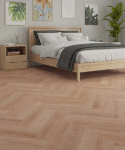 Scarista Brown Oak 8mm Herringbone LVT SPC Floor | 1.45m² Pack Coverage