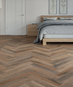 Golden Oak 6.5mm Herringbone LVT SPC Floor | 2.05m² Pack Coverage
