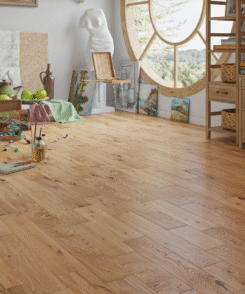 Simple Brown Oak 18mm Wood Floor | 1.44m? Pack Coverage