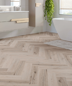 Sunderland Oak Herringbone 5mm LVT SPC Floor | 2.36m² Pack Coverage