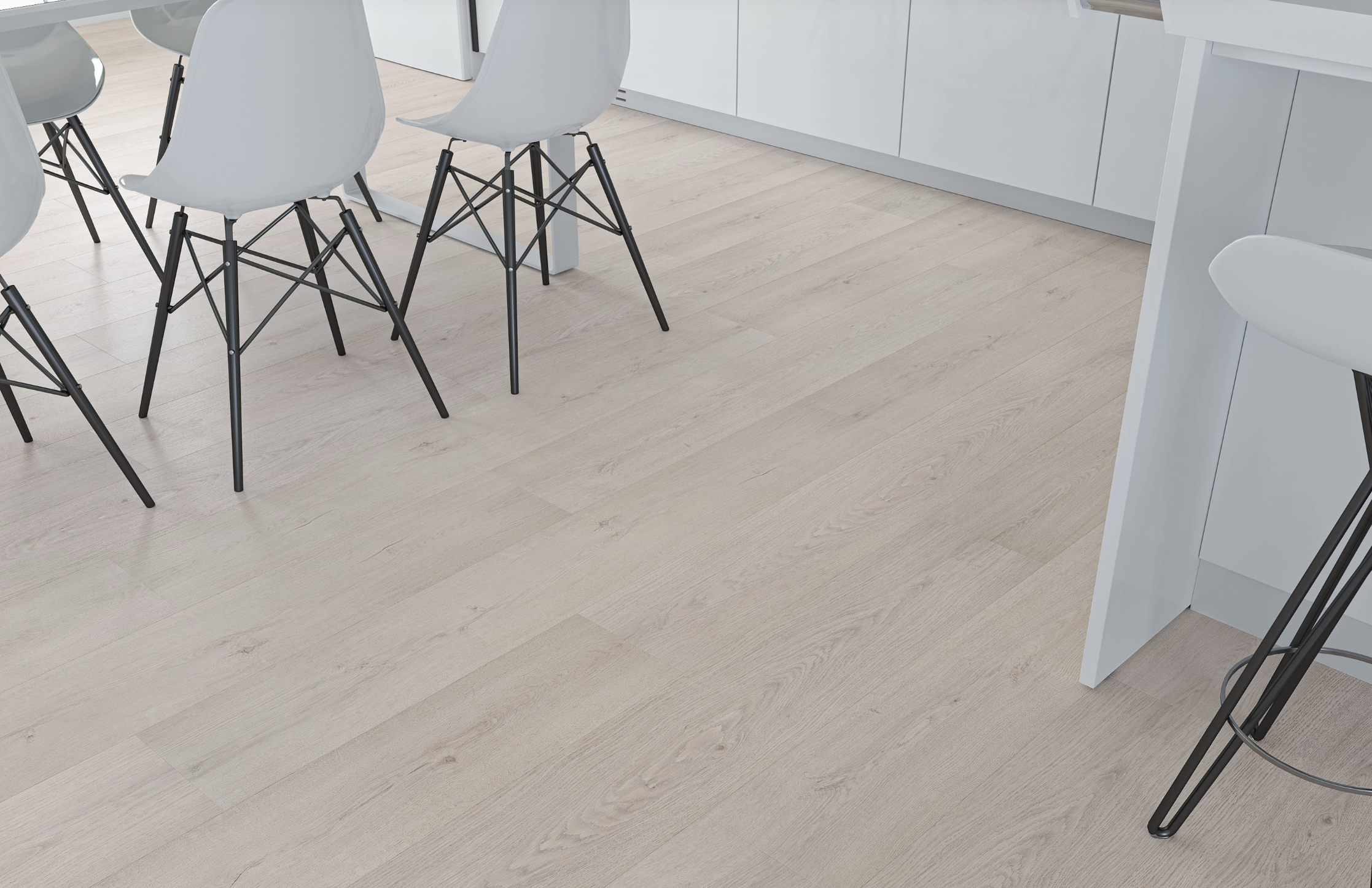 Light Grey 12mm  Laminate Floor | 2.16m² Pack Coverage