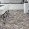Multi Grey Oak 8mm Chevron Laminate Floor | 1.8m² Pack Coverage