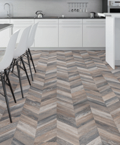 Multi Grey Oak 8mm Chevron Laminate Floor | 1.8m² Pack Coverage