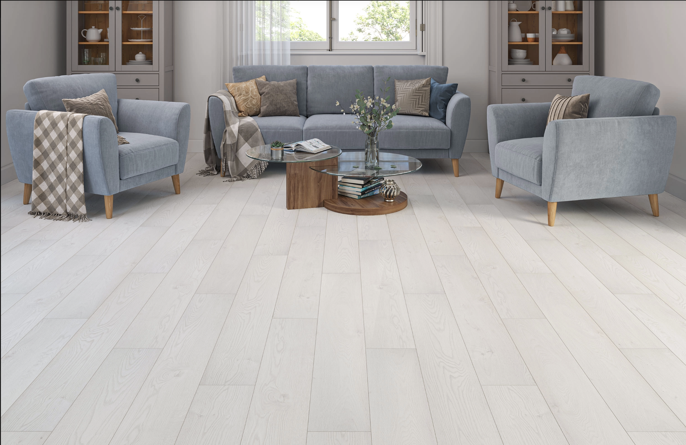 White Oak 12mm  Laminate Floor | 1.35m² Pack Coverage