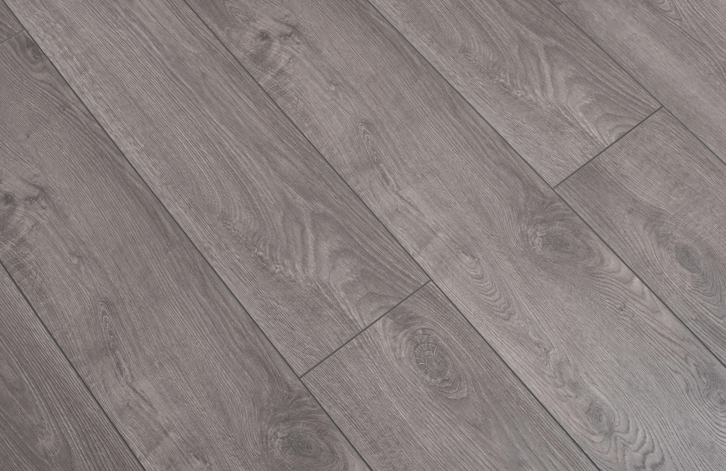 Medium Grey Oak 8mm Laminate Floor | 1.83m² Pack Coverage