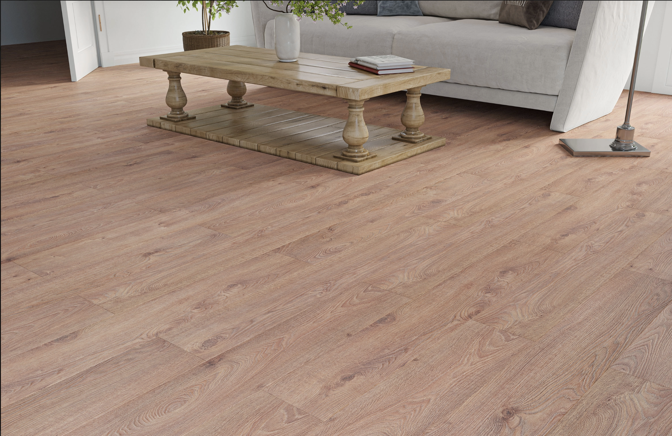 Medium Brown Oak 12mm  Laminate Floor | 1.35m² Pack Coverage