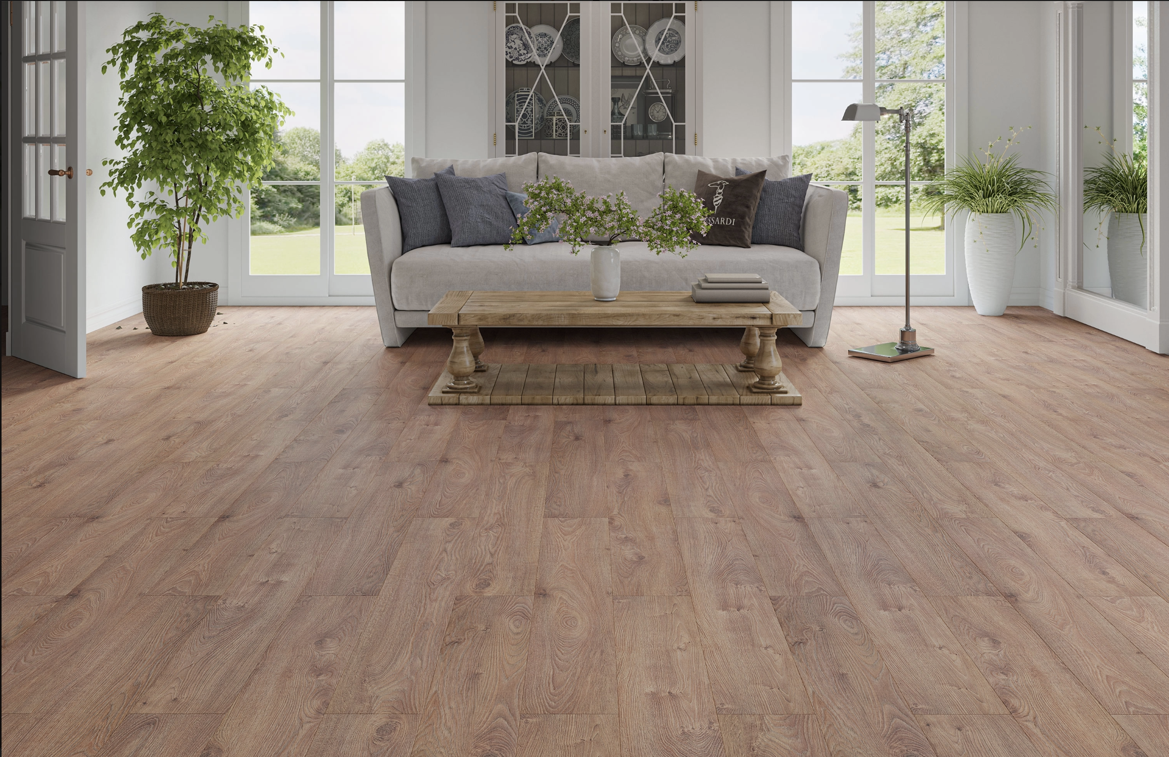 Medium Brown Oak 12mm  Laminate Floor | 1.35m² Pack Coverage