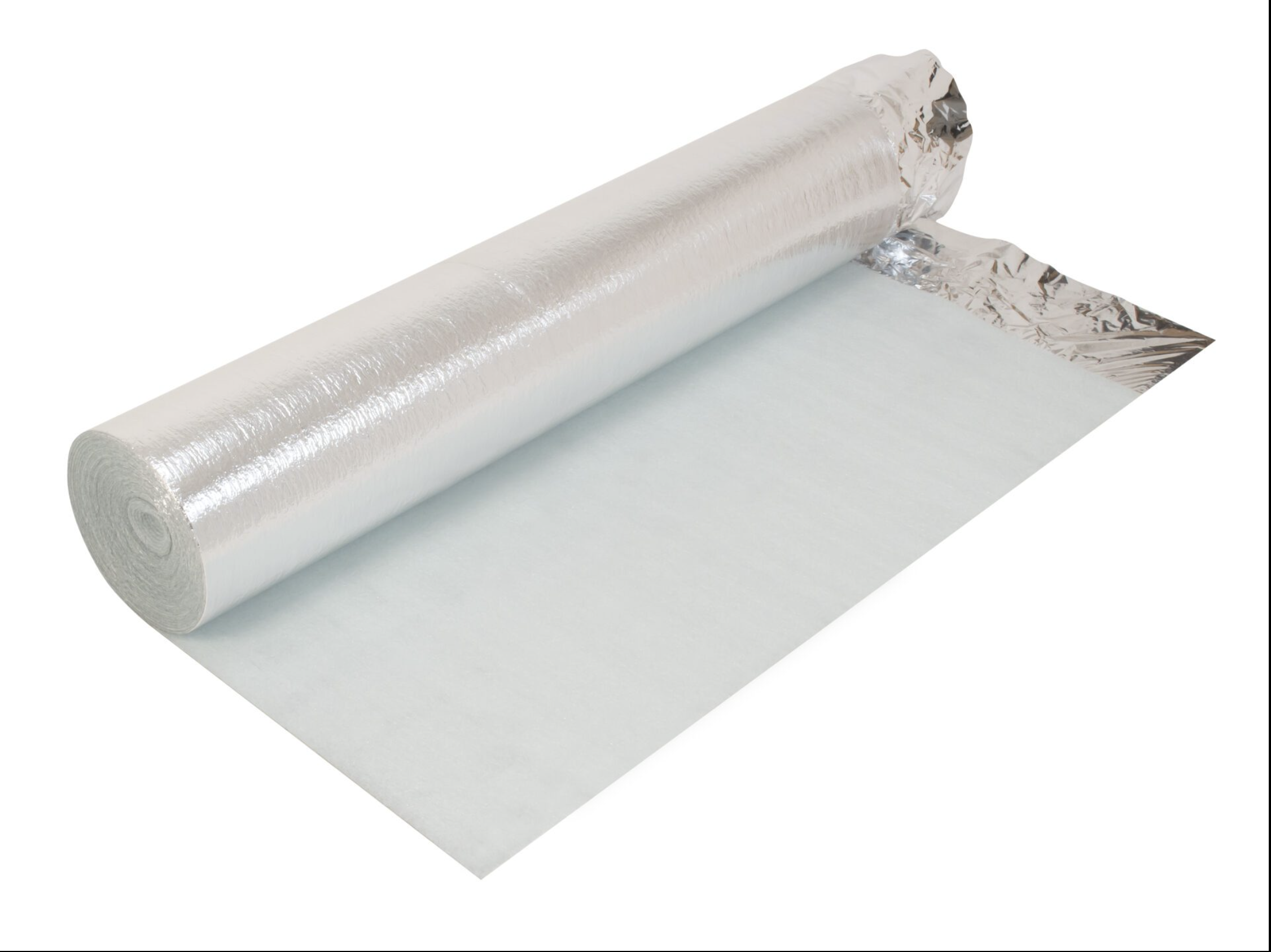 3mm Silver Acoustic Overlap Underfloor Heating Underlay For Wood And Laminate Flooring | 15m2