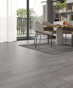 Medium Grey Oak 8mm Laminate Floor | 1.83m² Pack Coverage