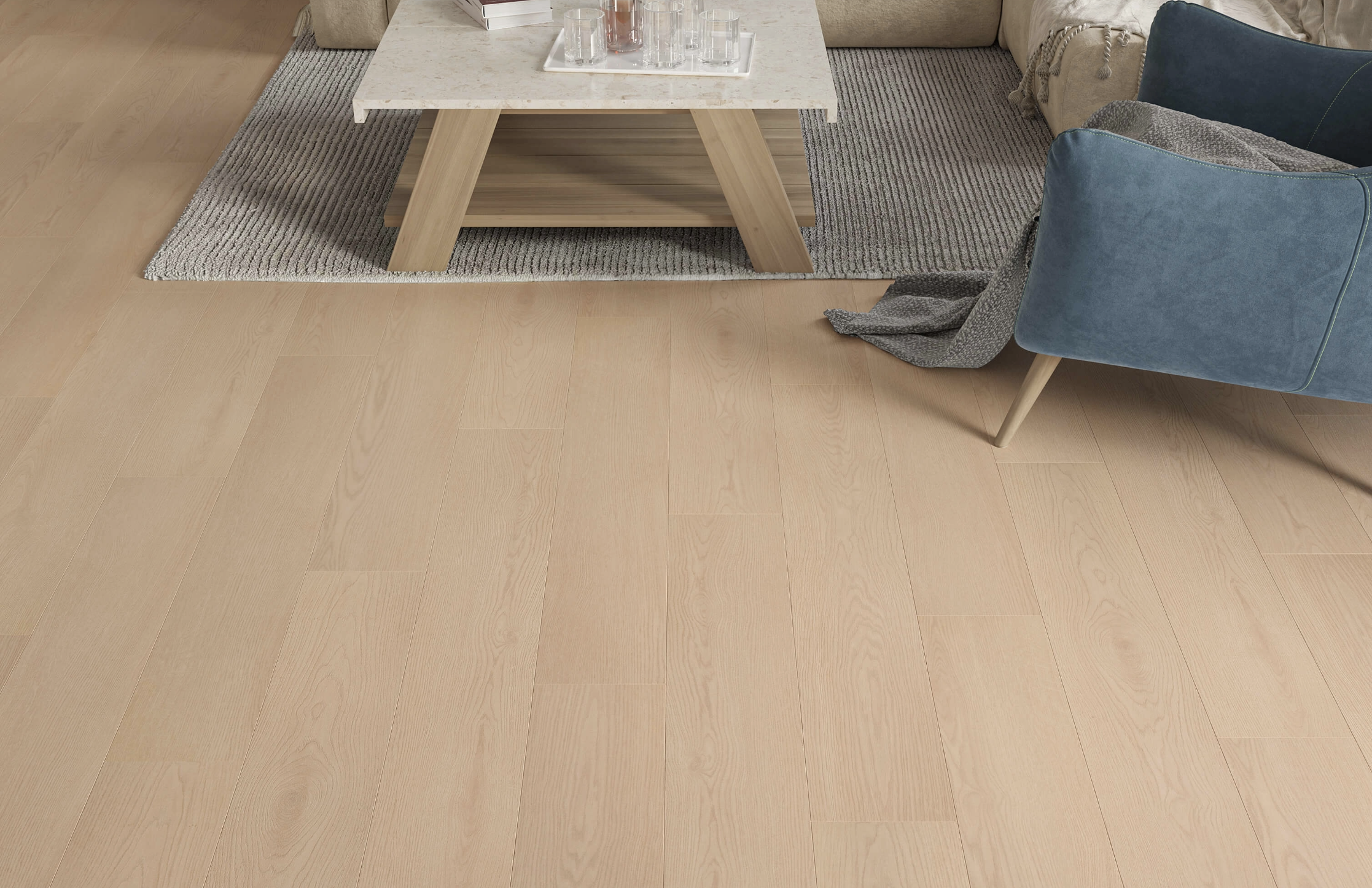 Natural Honey Brown 8mm  Laminate Floor | 1.83m² Pack Coverage